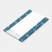 Watercolor Wild Florals Botanischer Event Designer Post-it Klebezettel (angewinkelt)