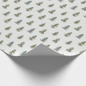 Watercolor Wild Pine Pattern Geschenkpapier (Ecke)