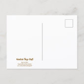 Watercolor wildflower barberry postcard postkarte (Rückseite)