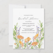 Watercolor Wildflower Bridal Shower Invitations (Vorderseite)