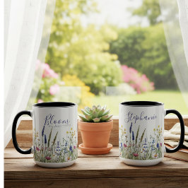 Watercolor Wildflower Meadow "Bloom" Tasse