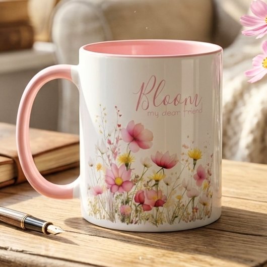 Watercolor Wildflower Meadow "Bloom" Tasse