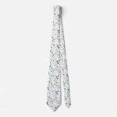 Watercolor Wildflower Meadow Floral Pattern Krawatte (Vorderseite)