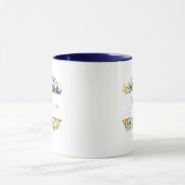 Watercolor Wildflower – Personalized Name Tasse (Zentrum)