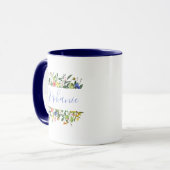 Watercolor Wildflower – Personalized Name Tasse (Vorderseite Links)