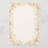 Watercolor Wildflower Wedding Program Programm (Vorderseite)