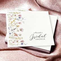 Watercolor Wildflowers Floral Bridal Shower