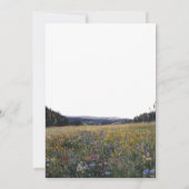 Watercolor Wildflowers Floral Meadow Wedding Einladung (Rückseite)