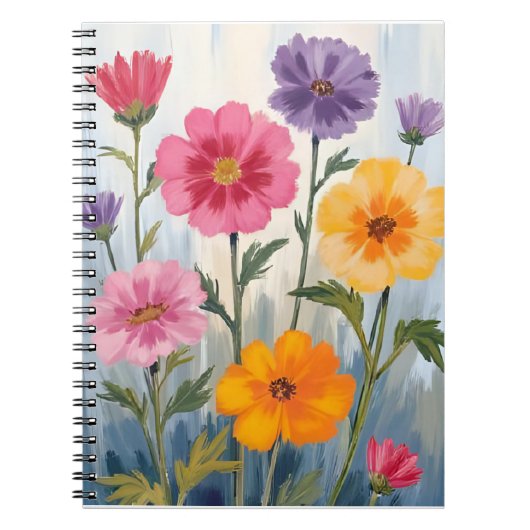 Watercolor Wildflowers | Flower Field Painting Notizblock (Vorderseite)