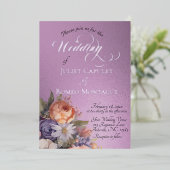 Watercolor Wildflowers - Lavender Folieneinladung (Stehend vorne)