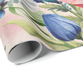 Watercolor Wildflowers Seamless Decoupage Paper Geschenkpapier (Rolleneckpunkt)