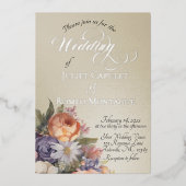 Watercolor Wildflowers - Wheat Folieneinladung (Vorderseite)