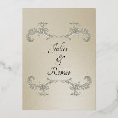 Watercolor Wildflowers - Wheat Folieneinladung (Rückseite)