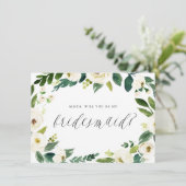 Watercolor Winter Blumenstrauß meine Brautjungfrau (Stehend Vorderseite)