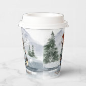 Watercolor Winter Christmas Gnome Pappbecher (Rechts)