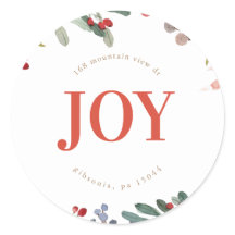 Watercolor Winter Floral Garland