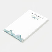 Watercolor Winter Floral Post-it Klebezettel (angewinkelt)