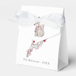 Watercolor Winter Fox Weihnachten Geschenkschachtel