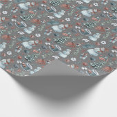 Watercolor Winter Geschenkpapier (Ecke)