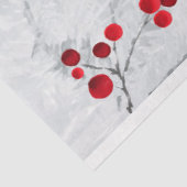 Watercolor Winter Kardinal Decoupage Seidenpapier (Ausschnitt)