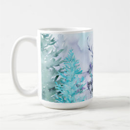 Watercolor Winter Landscape Happy Holidays Kaffeetasse