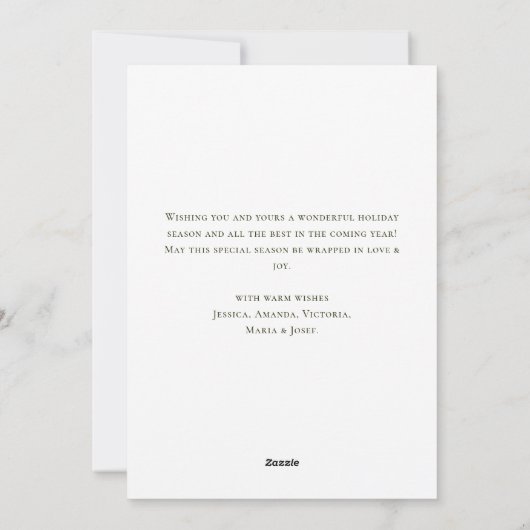 Watercolor Winter Landschaft Weihnachten (Rückseite)