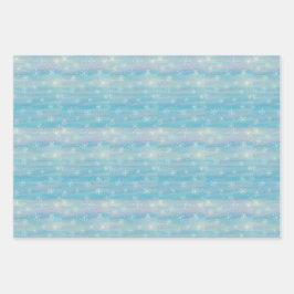 Watercolor Winter Pattern Geschenkpapier Set