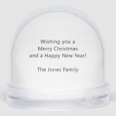 Watercolor Winter Robins Snow Globe Schneekugeln (Rückseite)