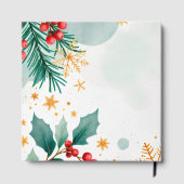 Watercolor Winter Wedding Guest Book - Elegant Gästebuch (Rückseite)