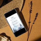 Watercolor Winter Wonderland Baby Dusche Einladung