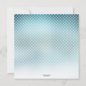 Watercolor Winter Wonderland Hochzeit Einladung (Rückseite)