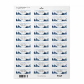 Watercolor Winter Wonderland, Wald (Vorne)