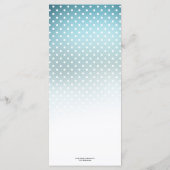 Watercolor Winter Wonderland Weihnachtsmenü Menükarte (Rückseite)