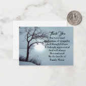 Watercolor Winterbaum Vielen Dank Mitteilungskarte (Vorderseite/Rückseite Beispiel)