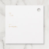 Watercolor Winterlandschaft Geschenkanhänger (Rückseite)