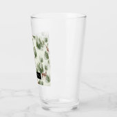 Watercolor Winterwald Nahtloses Muster Glas (Links)