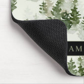 Watercolor Winterwald Nahtloses Muster Mousepad (Ecke)