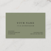 Watercolor Winterwald Nahtloses Muster Visitenkarte (Rückseite)