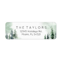 Watercolor Winterweihnachtsbaum