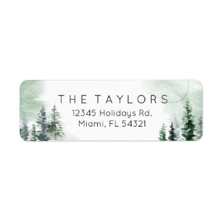 Watercolor Winterweihnachtsbaum