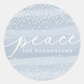 Watercolor Wish | Urlaub Runder Aufkleber (Vorderseite)