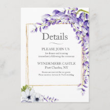 Watercolor Wisteria Blooms