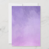 Watercolor Wisteria Blooms Brautparty Einladung (Rückseite)