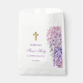 Watercolor Wisteria First Communion Geschenktütchen (Vorderseite)