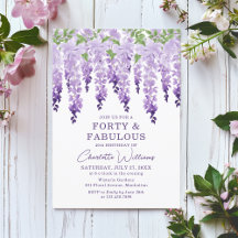 Watercolor Wisteria Forty & Fantastische Flora
