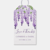 Watercolor Wisteria Geschenkanhänger (Vorderseite)