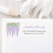 Watercolor Wisteria Lilac Rücksendeadresse (Insitu)