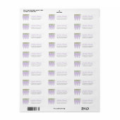 Watercolor Wisteria Lilac Rücksendeadresse (Vorne)