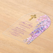 Watercolor Wisteria Locarno Acryleinladungen (Ablage )