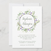 Watercolor Wisteria Locarno Brautparty Einladung (Vorderseite)